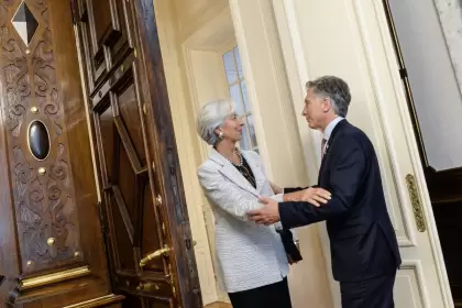 Mauricio y Lagarde, máximas autoridades de Argentina y el FMI