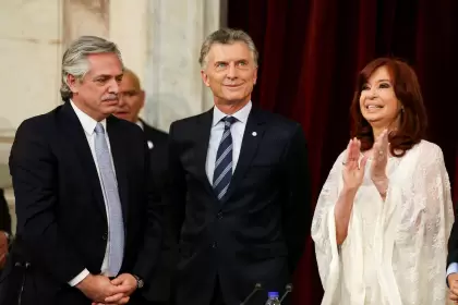 Alberto Fernández, Mauricio Macri y Cristina Fernández de Kirchner.
