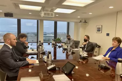Guzmán mantuvo una reunión con la Directora Gerenta del FMI, Kristalina Georgiev