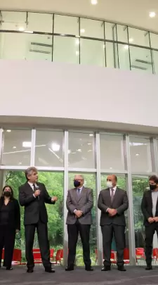 Manzur, Béliz y Filmus inauguraron un nuevo "edificio inteligente" en Ciudad Uni