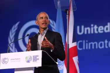 Barack Obama en la COP26.