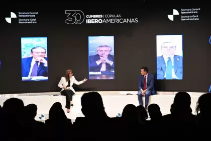 Alberto Fernndez en la ceremonia por el 30 aniversario de las Cumbres Iberoamer