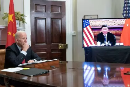 Joe Biden reunido con Xi Jinping.