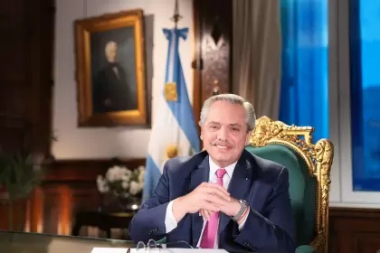 El presidente Alberto Fernández se dirigió esta noche al país