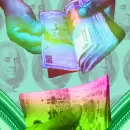 El dólar baja en el mundo, pero sigue subiendo en  Argentina