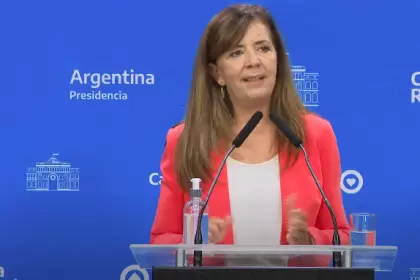 La vocera presidencial, Gabriela Cerruti.