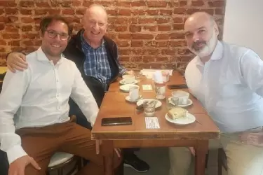 Santiago Martín, junto al constitucionalista Daniel Sabsay y al abogado ambienta