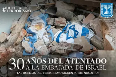 La embajada de Israel conmemora el 30° aniversario del atentado contra su sede d