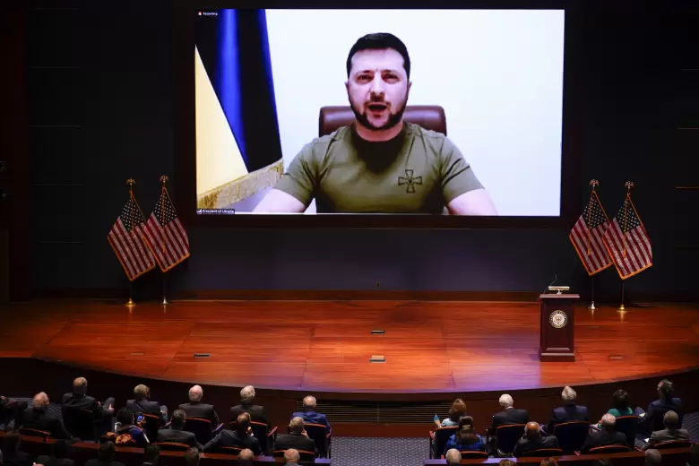 Volodimir Zelenski y las Fuerzas Armadas Ucranianas se mostraron unificadas frente a la agresión rusa