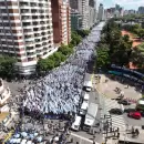 La Cámpora se moviliza y muestra su fuerza en las calles: ya marchan desde la exESMA a Plaza de Mayo