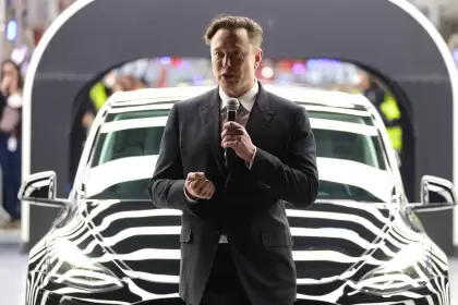 Elon Musk en Berln el 22 de marzo.