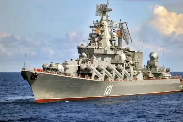 El buque ruso "Moskva".