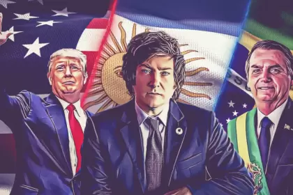 Trump, Milei y Bolsonaro, lideres de la derecha alternativa americana.