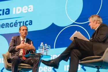 Omar Gutiérrez junto a Roberto Murchison, presidente de IDEA.