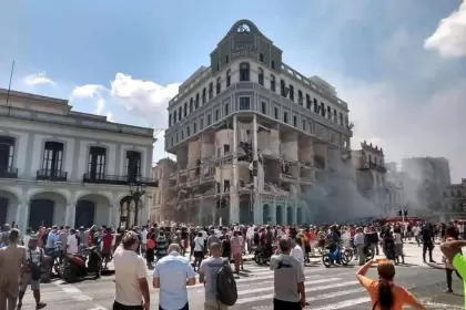 Explosión del Hotel Saratoga de La Habana.