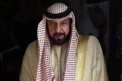 Sheikh Khalifa bin Zayed Al Nahyan en 2013.
