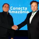 Jair Bolsonaro cerró un acuerdo con Elon Musk para dar internet a escuelas rurales y monitorear la Amazonía