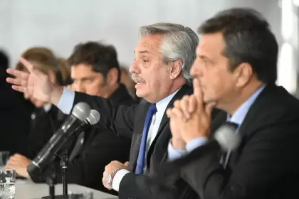 Alberto Fernández encabezó un acto en Cañuelas junto a Massa, Kicillof y Katopodis.