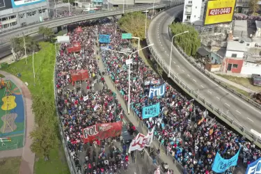 La marcha provoca demoras en todos los accesos a la ciudad de Buenos Aires.