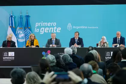 Alberto Fernndez encabez el lanzamiento del III Foro Mundial de Derechos Humanos.