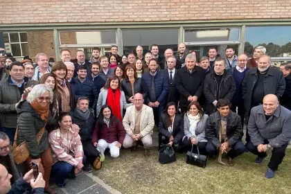 Dirigentes de JxC reunidos en Río Cuarto.