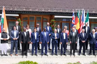 Fernández y sus pares del G7, en Alemania