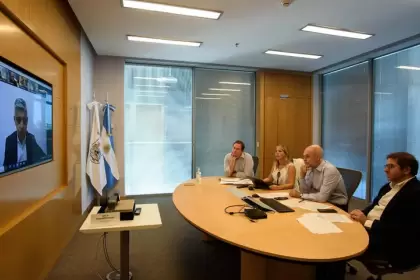 Larreta en una reunión del Comité Directivo de C40.