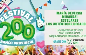 Los shows musicales estarán a cargo de María Becerra, Miranda, Estelares y Los Auténticos Decadentes