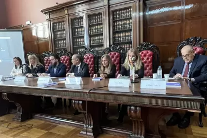 Acto de presentación en la Facultad de Derecho de la Universidad de Buenos Aires.