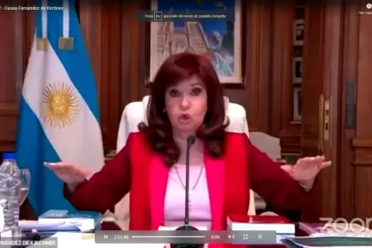 La vicepresidenta Cristina Fernández de Kirchner reafirmó hoy que le fue “negado" su derecho a ejercer su defensa