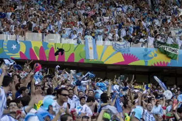 Los hinchas de la Selección Argentina presentes en todos lados