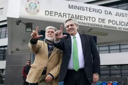 En 2019, Fernández visitó a Lula, con Celso Amorim, cuando estaba preso en Curitiba