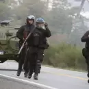 En Fotos: al menos 6 detenidos y máxima tensión en Villa Mascardi para desalojar a los mapuches