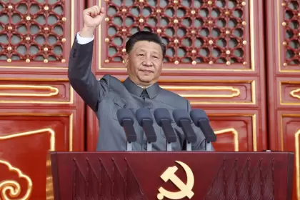 El líder chino, Xi Jinping, pronuncia un discurso con motivo del centenario del Partido Comunista en Beijing