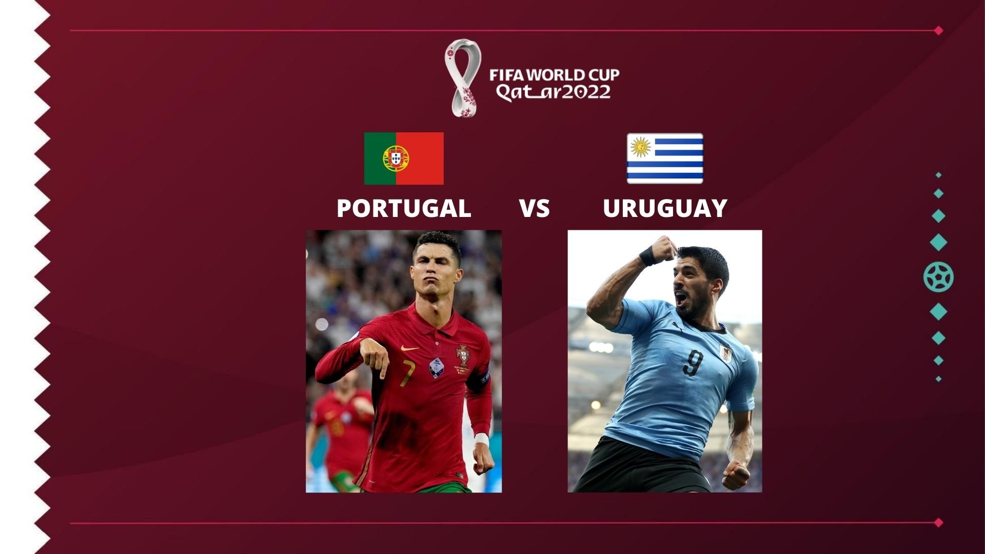 Portugal vs Uruguay día, horario, TV en VIVO y streaming GRATIS El