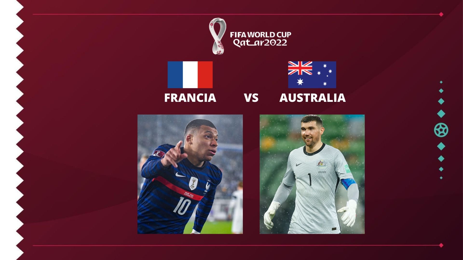 Francia vs Australia: día, horario, TV en VIVO y streaming GRATIS