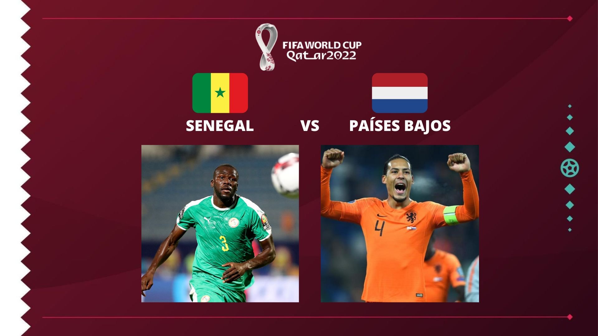 Senegal vs. paises bajos