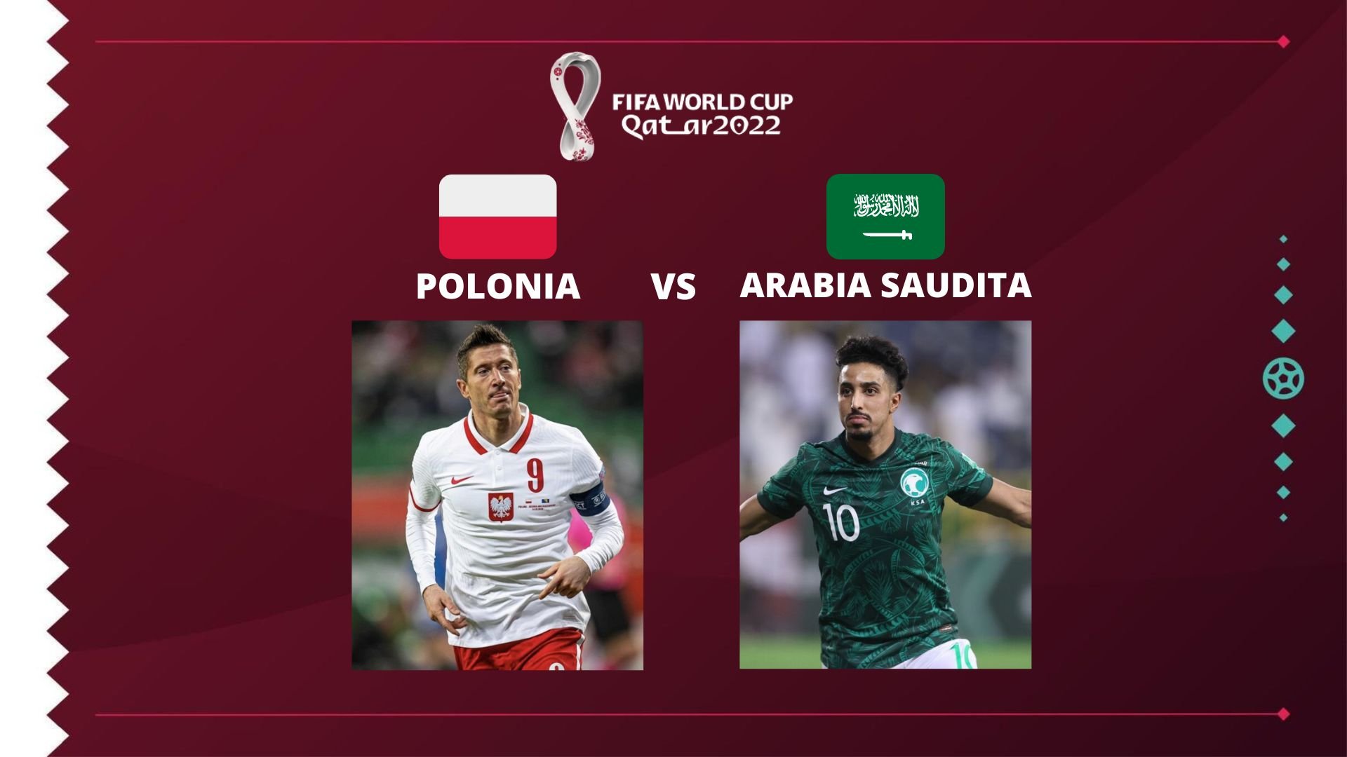 Polonia vs Arabia Saudita: día, horario, TV en VIVO y streaming GRATIS