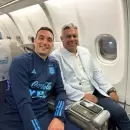 Lionel Scaloni y parte de la delegación argentina emprendieron viaje rumbo a Doha