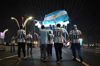Hinchas argentinos y mexicanos se pelearon en Qatar