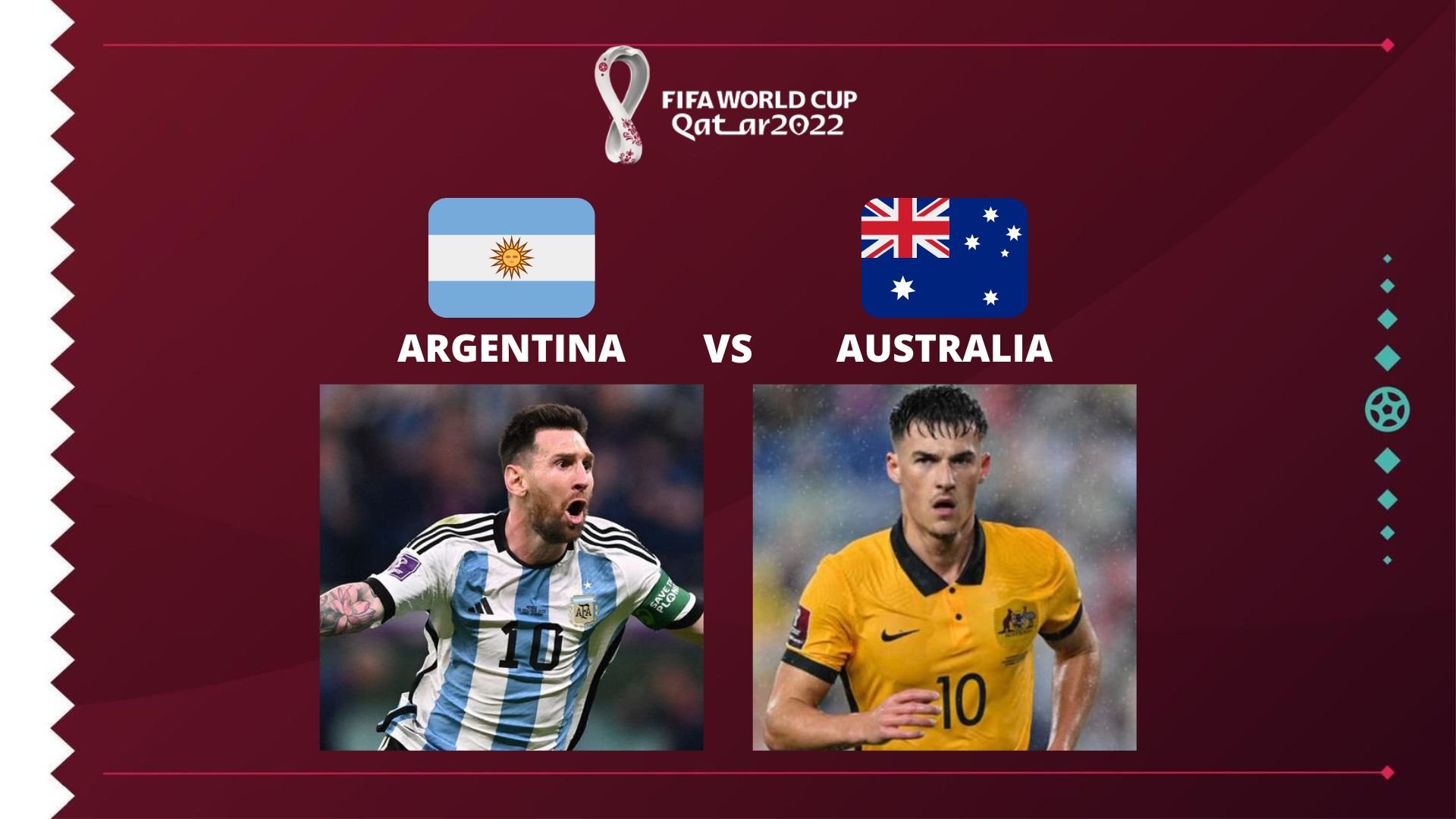 Argentina vs Australia: día, horario, TV en VIVO y streaming GRATIS