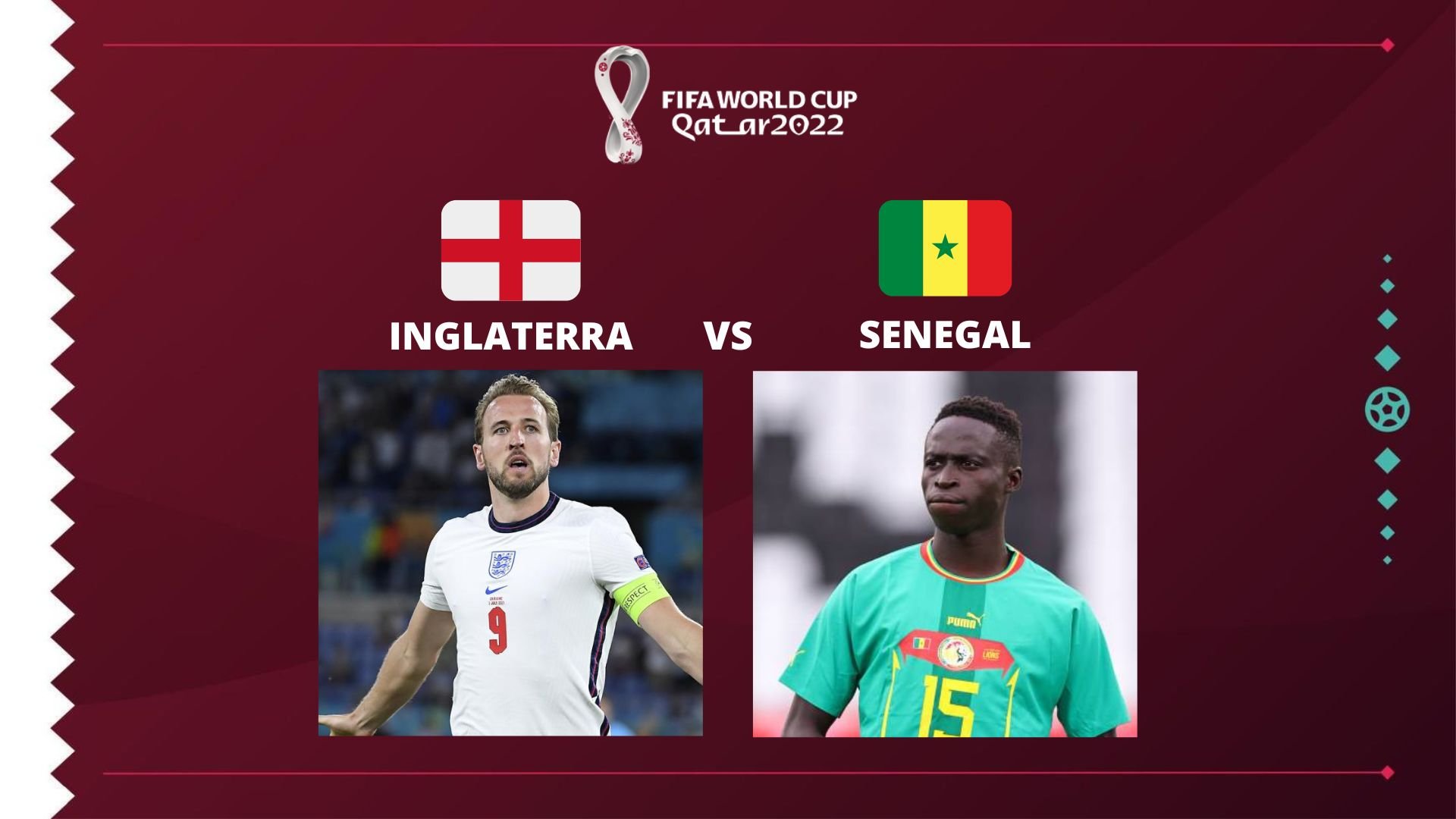 Inglaterra vs Senegal: día, horario, TV en VIVO y streaming GRATIS