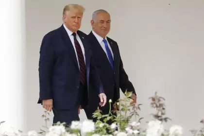 Trump y Netanyahu en la Casa Blanca en 2020.