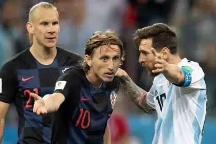 Modric le ganó la pulseada a Messi en la primera ronda de Rusia 2018