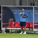 El "Kun" Agüero estuvo presente en el primer entrenamiento de la Selección Argentina de cara a la final del Mundial