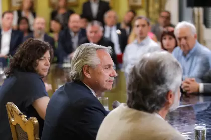 El presidente Alberto Fernández encabezó hoy en Casa Rosada el acto de adjudicación de equipamiento científico-tecnológico por $8.300 millones