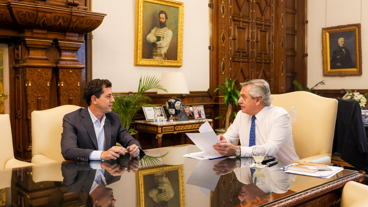 El Presidente y Wado de Pedro compartieron un encuentro en Olivos