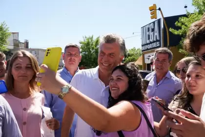 El ex presidente Mauricio Macri visitó Santa Rosa