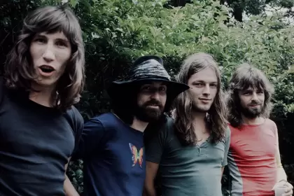 Waters y Gilmour, con Mason (batería) y Wright (teclados): eran otros tiempos