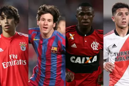 Joao Félix, Lionel Messi, Vinícius Júnior y Enzo Fernández son algunos de los grandes jugadores que salieron de las inferiores de sus clubes